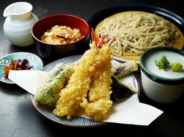 生そばと、天丼。　楽雲_1