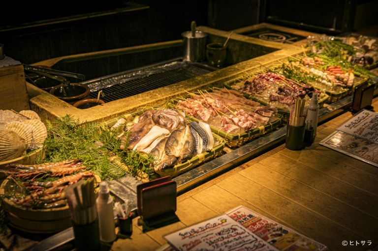 力丸 炉ばた焼 網場_1