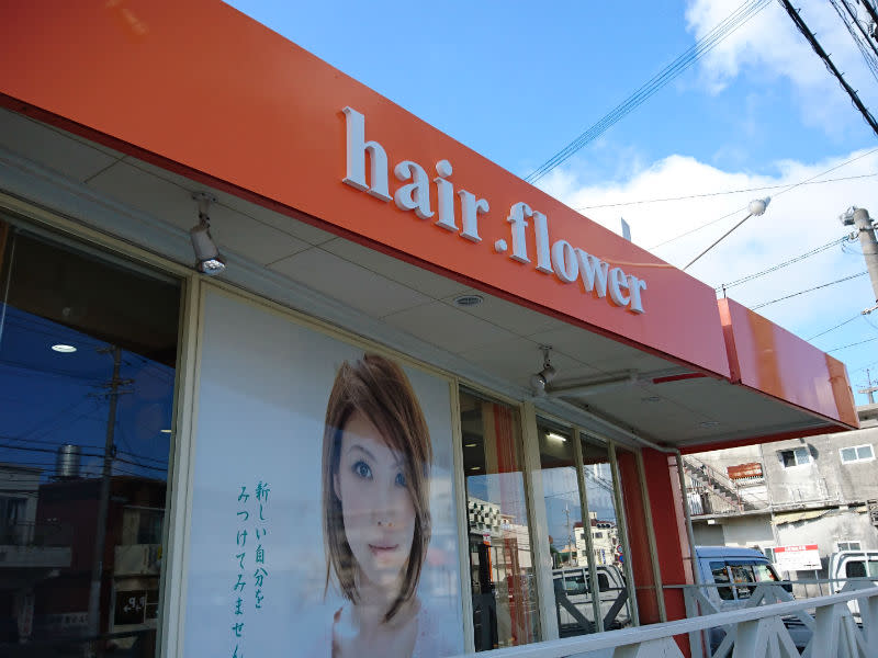 hair. flower