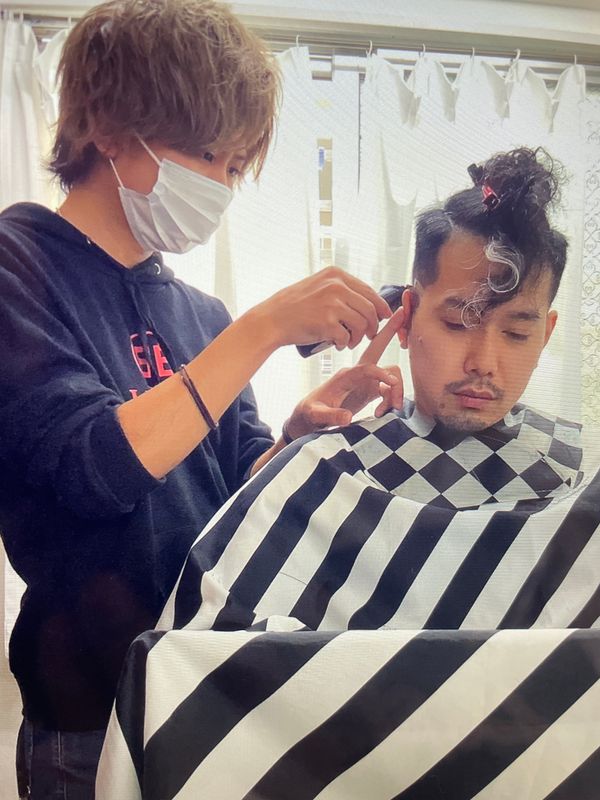 理容室半個室２席完備ヘアーステーション Le・shoji_中本進太