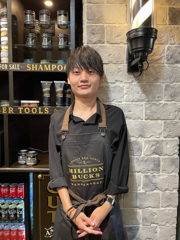 Million Bucks barber shop 上野_井坂 洋輝