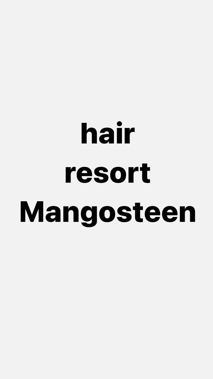 hair resort Mangosteen_高木 達也