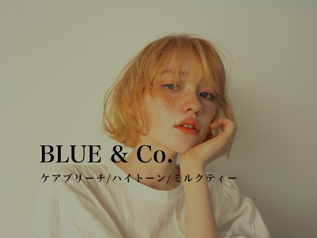 BLUE&Co. 八尾美容室/ブリーチ/カラー/ハイトーン【ブルー】