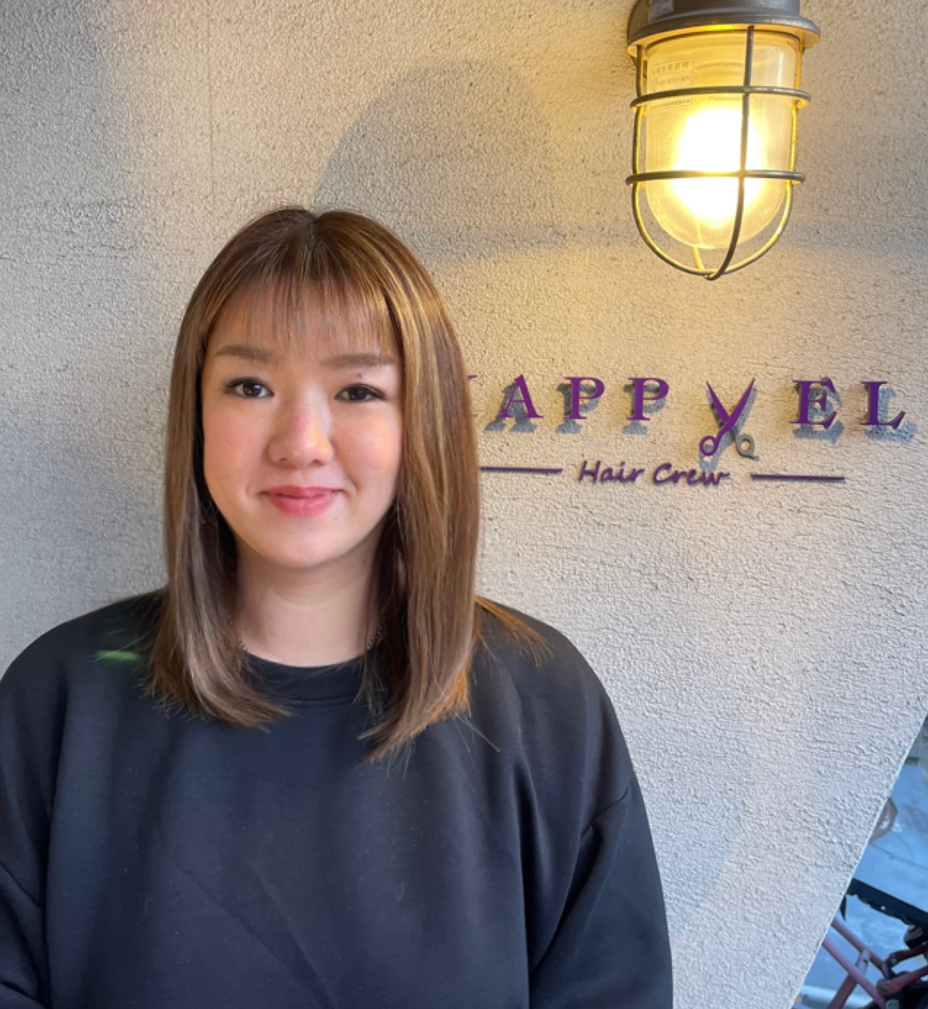 HAPPYEL hair crew_平石 真子