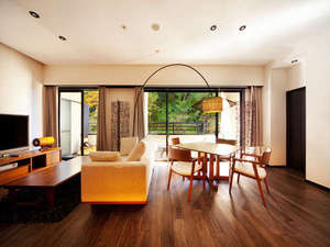 会津東山温泉　客室専用露天風呂付のスイートルーム　はなれ　松島閣