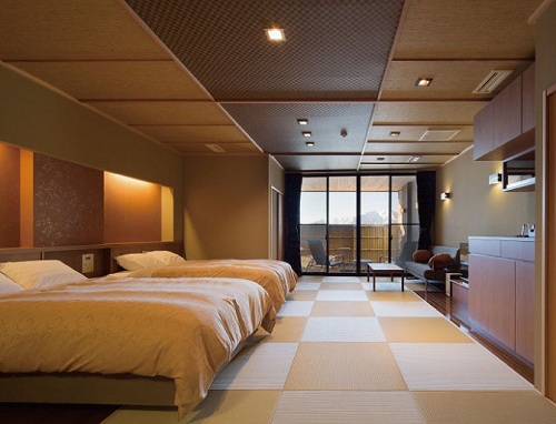 天然温泉露天風呂全室完備 満天の宿