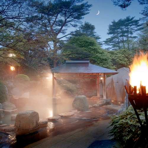 秋保温泉　篝火の湯　緑水亭