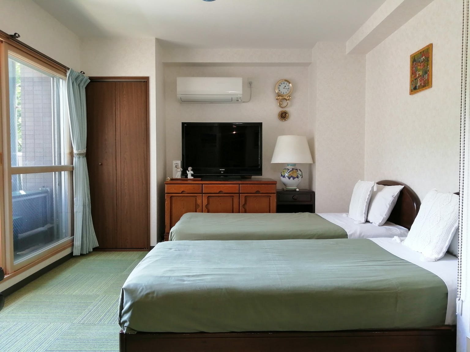 札幌の温泉地コンドミニアム定山渓410室限定新装済、露天風呂/民泊