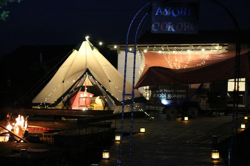 ＜一棟貸切＞宿泊棟＆焚き火・七輪ＢＢＱアウトドア体験　＾