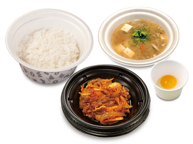 焼キムチ牛めし豚汁生玉子セット