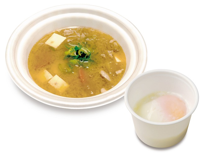 豚汁半熟玉子セット