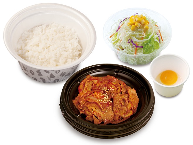 豚キムチ丼生野菜生玉子セット