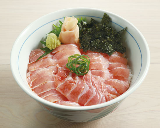 まぐろハラモ漬け丼 Pickled Tuna Belly Sushi Bowl