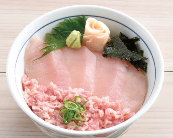 まぐろたたきの白鉄火丼 Minced Tuna＆White Fish Sushi Bowl