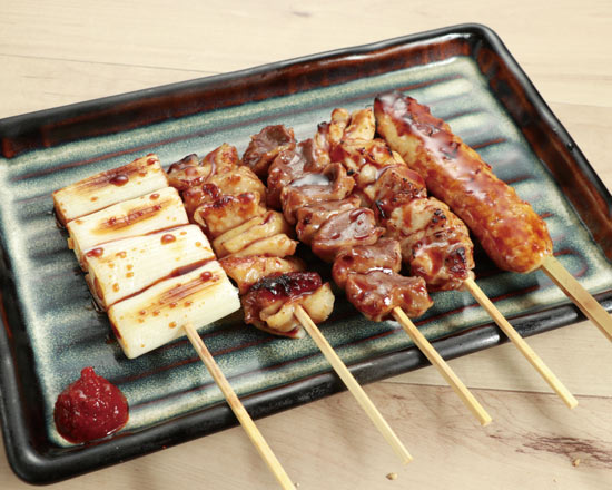 串焼盛り合せ　５本 Yakitori Assortment (5 skewers)