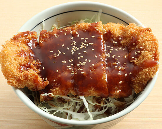 F-1123】ソースかつ丼(100g)Pork Loin Cutlet with Tonkatsu Sauce Rice Bowl (Pork Loin Cutlet 100g)