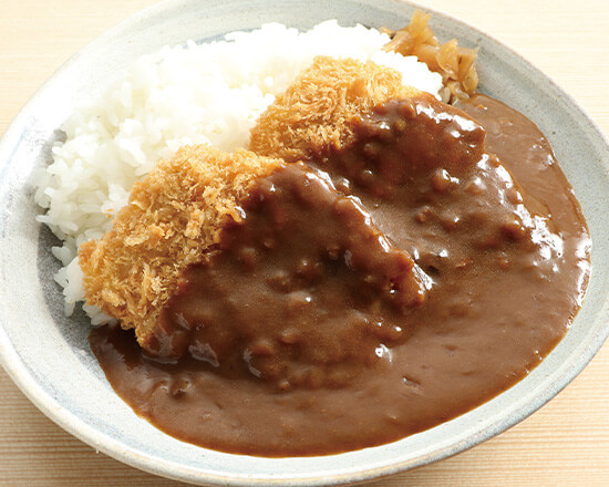 F-1117】ヒレかつ(2枚)カレーPork Fillet Cutlet with Curry Rice  (Pork Fillet Cutlet 2pieces)