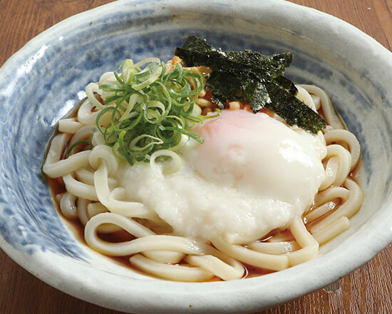 F-1132】とろ玉ぶっかけうどん（冷）Cold Style Udon with Soft-Boiled Eggs
