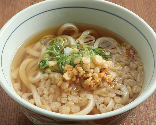 F-1126】かけうどん（温）Plain Udon Noodles (Hot Soup Style)