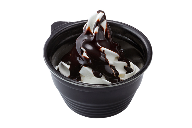 北海道ソフトクリーム　チョコソース